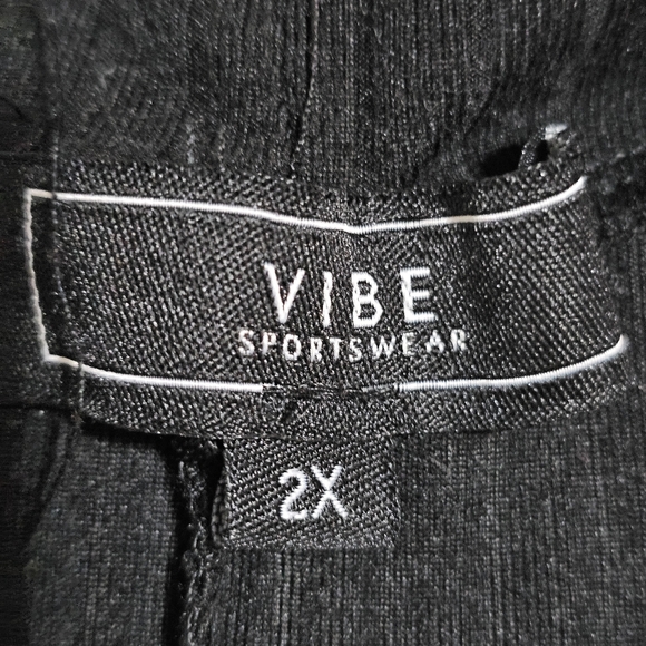 Vibe Sportswear Tshirt Dress Short Sleeve Pullon Black Above Knee Womens 2X - Picture 6 of 11